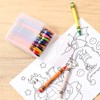 Clabby 4 Pcs Plastic Clear Crayon Box Bulk Clear Crayon
