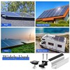Noosverl Solar Panel Mount Kit (12 cm) and Accessories Black