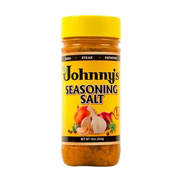 Johnny's, Seasoning Salt, 16oz Bottle (Pack of 2)