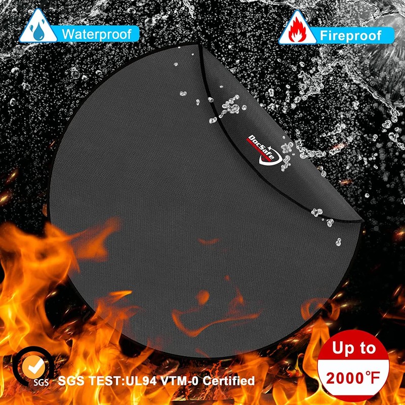 DocSafe 60 x 60 inches Round Under Grill Mat,Large 4