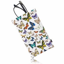 Beabes Butterfly Women Glasses Case, Colorful Butterflies Soft Glasses Cases Anti-Scratch Sunglasses Bag Portable Sunglasses Case Eyeglasses Bag Eyewear Case, 7.3x4.7 Inch