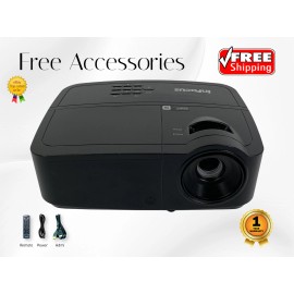 InFocus High Performance 4K DLP Projector for Basketball or Baseball Events 3200 Lumens