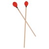 1 Pair Marimba Mallets Medium Hard Yarn Head with Maple
