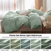 BISELINA 100% Cotton Duvet Cover Set Waffle Weave 3PCS (1