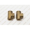 LTWFITTING Brass Pipe Fitting 3/4" Female NPT Thread Tee Fuel