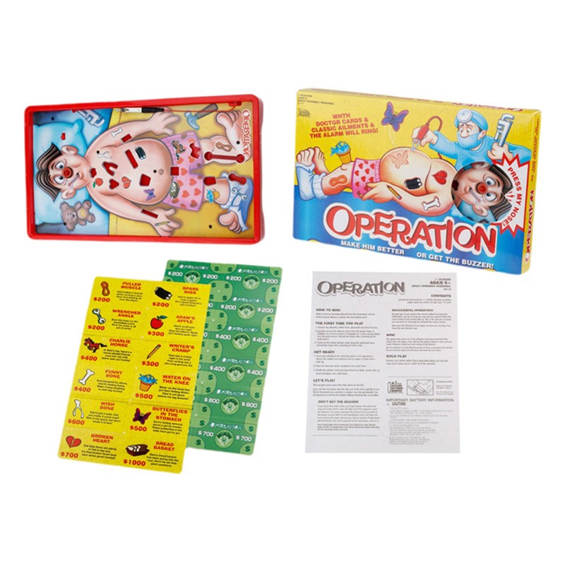 Operation Classic Children's Family Game Board Game Doctor Operation Game