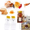 Yellow 8 Oz Plastic Bear Honey Bottle Jars, Empty Honey