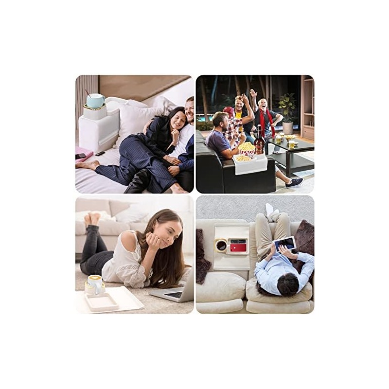 Couch Cup Holder, Silicone Anti-Spill and Anti-Slip Cup Holder for