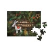 puzzleYOU: Puzzle 48 Pieces "Merry Christmas, Greeting Card with Rustic