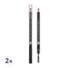 Missha Smudge Proof Wood Eyebrow Pencil, Black, 2 pcs / 미샤 스머지프루프 우드 아이브로우 펜슬, 블랙, 2개