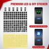 Nilight 16AWG 14AWG 12AWG LED Light Bar Wiring Harness 5Gang