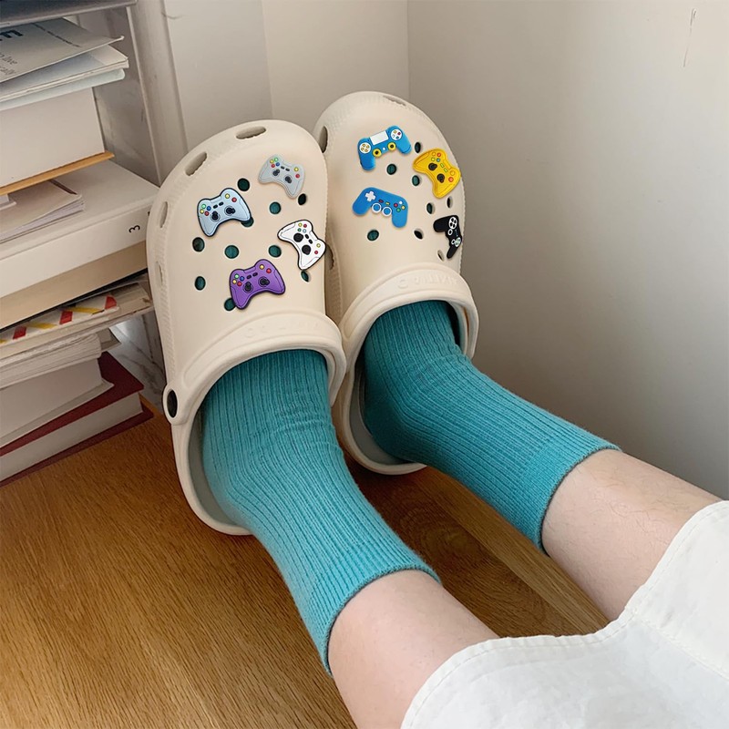 17 Game Controller Shoe Accessories, Diy Cute Cartoon Pattern Shoe