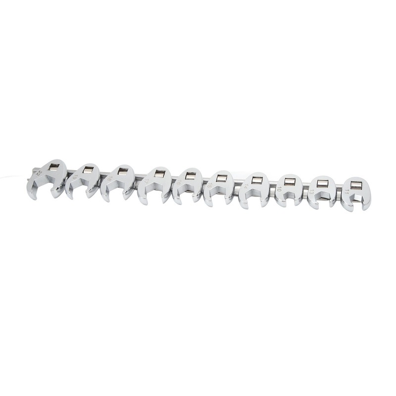 10pcs Crows Foot Wrench Set 10mm to 22mm Sizes Metric