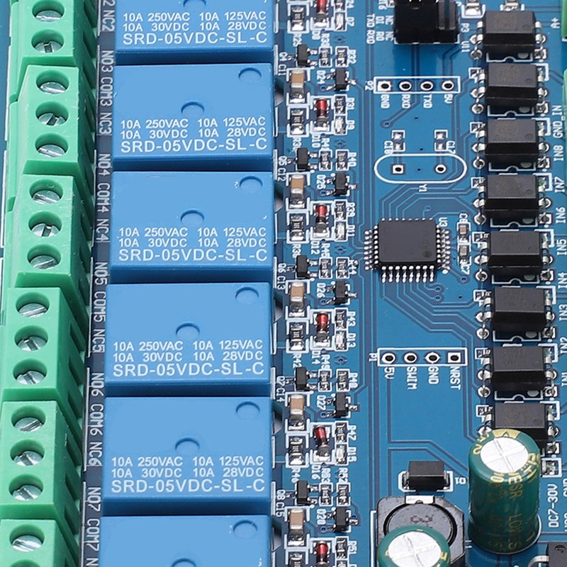 Relay Module 8 Channel Optocoupler Input Signal Detection Electronic Component