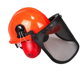 Viwanda Forestry Helmet with Wire Mesh Visor and Protective Earmuffs