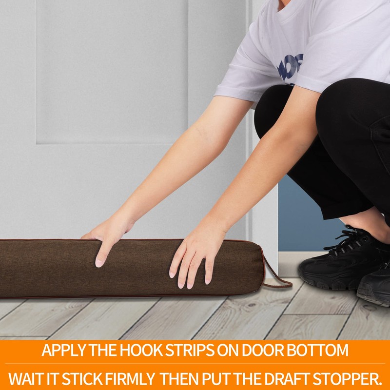 TORRAMI 38" Door Draft Stopper Under Bottom Insulation Noise Air
