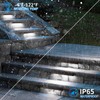 Kwinmyso 8-Packs 3W 7inch LED Hardscape Paver Lighting,12V AC/DC Low