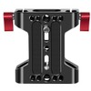 Aswalling Camera Base Plate with Dual 15mm Rod Rail Clamp
