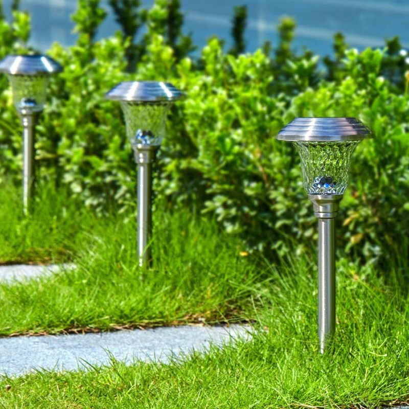 Beau Jardin 8 Pack Solar Pathway Lights Waterproof Landscape Path