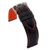 diloy Smooth Perforated Cowhide Leather Rallye Racing Watch Strap -