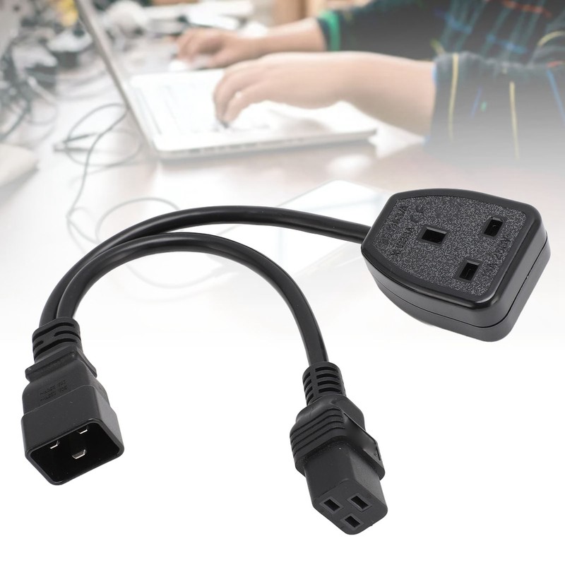 IEC320 C20 Male to C19 Female Power Cable PVC Y