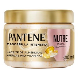 Pantene Mascarilla para Cabello Nutre, Renueva Y Sella Puntas con Aceite De Almendras 300 ml