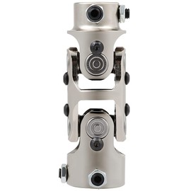 SCITOO U-Joint Steering 1" DD - 3/4" DD Double Steering Shaft U Joint Coupler Chrome Universal Coupling