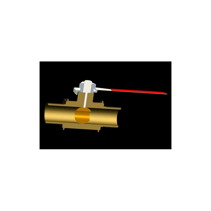 Ball Valve Brass G 1/2" Threaded x G 1/2" Threaded