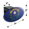 GRAPHICS & MORE Rustic Distressed Nevada State Flag Oval Tow