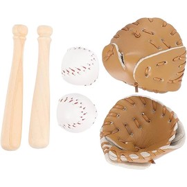 1 Sets of Black 1/12 Miniature Baseball Set Bat Glove and Ball Baseball, Baseball Bat and Ball Set Miniature Sports Set Doll House Accessories for Dollhouse Desktop Decor，Dollhouse Accessories