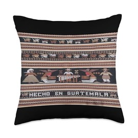 Guatemala Chapin Quetzal Antigua Tikal Tradicional Maya 502 Throw Pillow