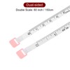 sourcing map 2pcs Soft Tape Measure 60-Inch 1.5 Meter Retractable