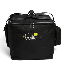 Racket Pets The Ball Tote - Replacement Bag for Tennis and Pickleball Pro Teaching Cart Hopper, Large Tote Bag For 150 Tennis Balls or 100 Pickleballs, Frame Not Included, (Black)