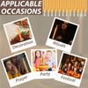 24 Pack Golden Spell Chime Candles – Premium Mini Unscented