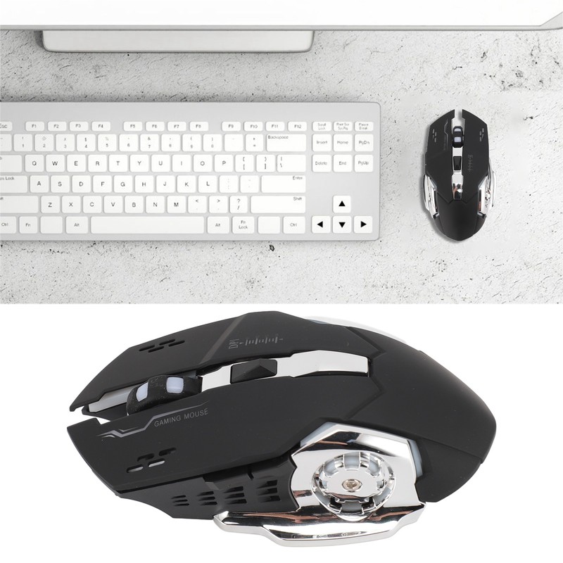 2.4GHz Wireless BT Mouse Dual Mode Silent Easy Operation Ergonomic