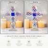 Colorful Crystal Cross Standing Decor