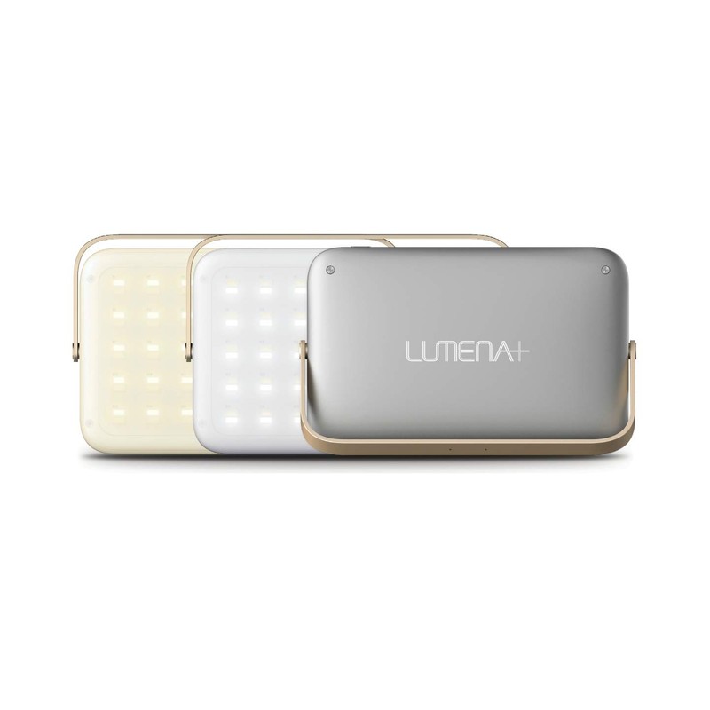 Lumena + GLY LED Lantern, Space Gray, Lumena Plus, Brightness,