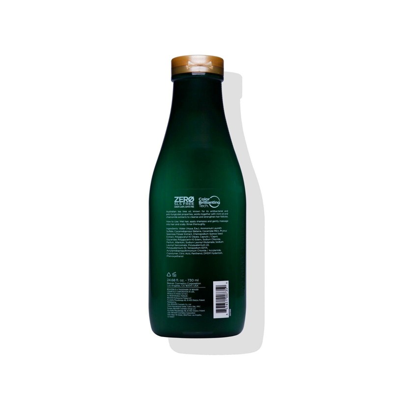 Beaver Tea Tree Shampoo For Oily Hair Flaky Scalp Itching