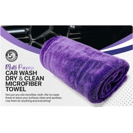 Motors Fast Drying Towels for Cars 31"x20" Car Wash Dry & Clean Microfiber Towel Twist-Loop Pile for Faster One-Pass Vehicle Cleaning Detailing Trucks SUVs Boats Superior Absorbency GSM1600
