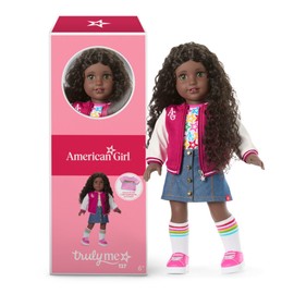 American Girl, Truly Me 18-inch Doll #127 with Hazel Eyes, Curly Dark-Brown Hair, Very Deep Skin, for Ages 6+