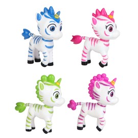 Zoonicorn: 4 Pack Figurines - 2.75" Character Miniatures, Playset Includes Aliel-Ene-Promi-Valeo, Magical Dreamland Toy Figures, Play-Display, Kid 3+