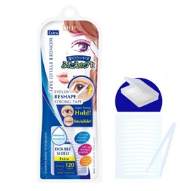 D-UP Invisible Double Eyelid Tape for Hooded Eyes, Waterproof Eyelid Stickers, Double Sided Adhesive, Double Eyelid Tape Lift Strips for Droopy Eyes, Japanese Instant Eye Lid for Eye Makeup 120 Pc