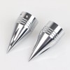Unbranded CNC Spike Front Axle Nut Covers Fit For Harley