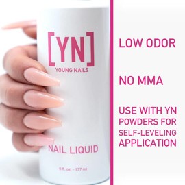 Young Nails NAIL LIQUID MONOMER, 6 OZ