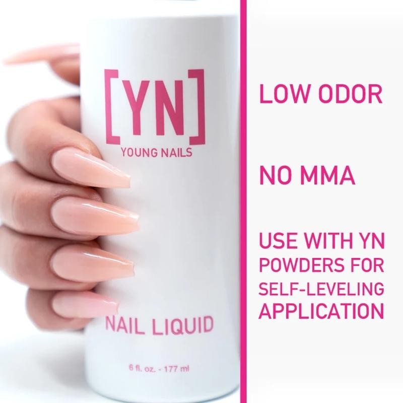 Young Nails NAIL LIQUID MONOMER, 6 OZ