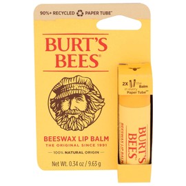 Burts Bees, bálsamo labial cera de abejas original, 0.34 onzas