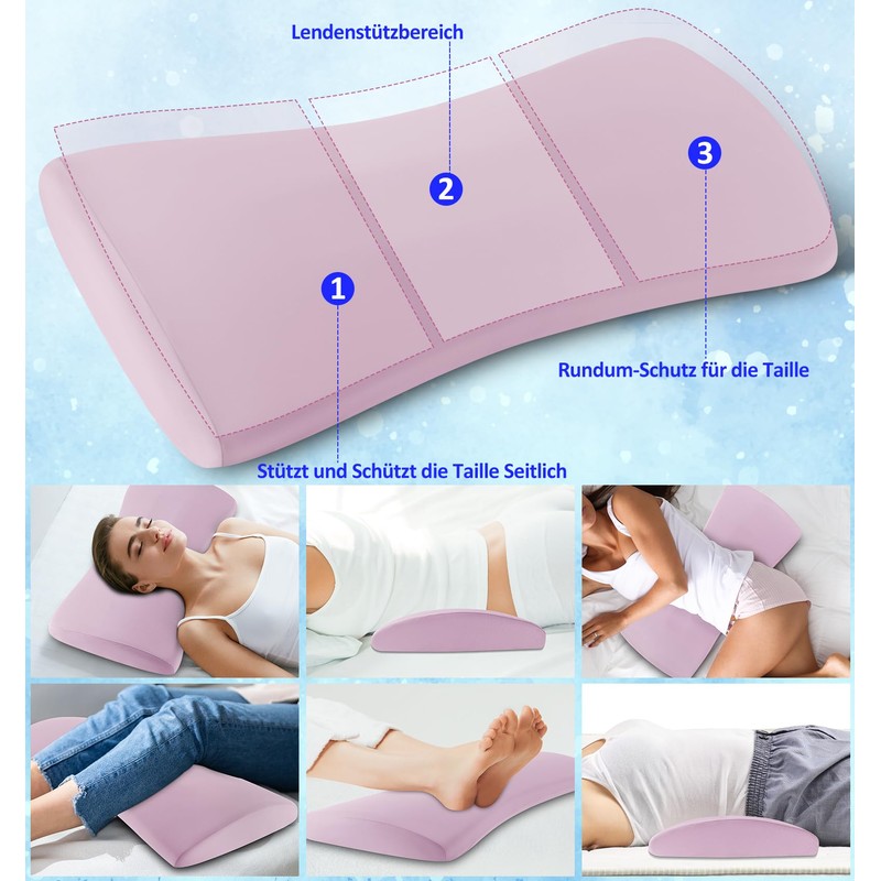 Hypuno Orthopaedic Lumbar Cushion Ergonomic Memory Foam Back & Lumbar
