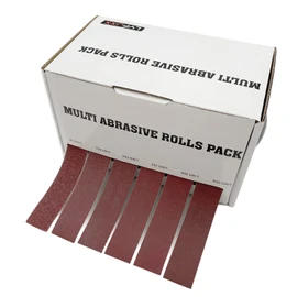 LYFJXX Emery Cloth Roll, 6 Grits Assorted Sand Paper, 80 150 240 320 400 600 Grit Abrasive Sandpaper Rolls, Emery Cloth for Metal, Sandpaper for Wood(6M)
