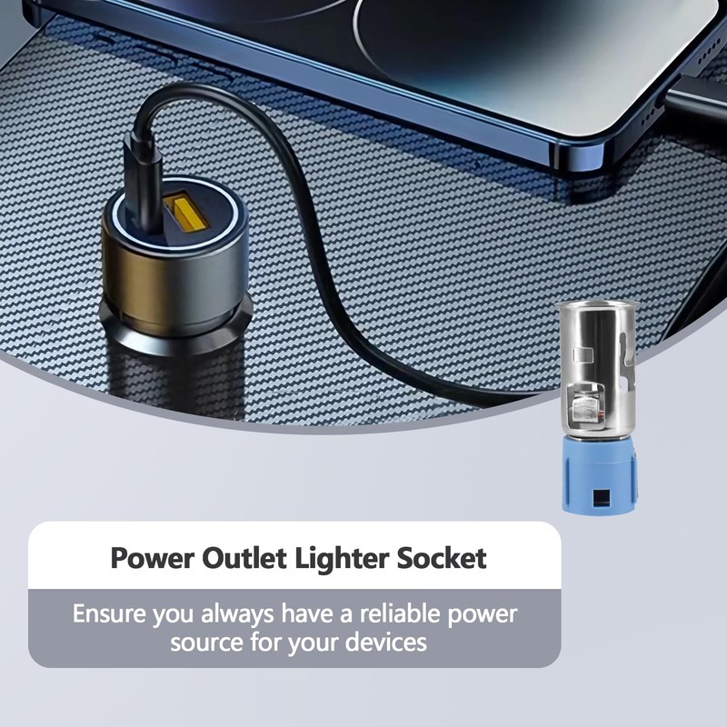 Power Outlet Lighter Socket Compatible with Dodge Ram 1500 2500