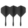 HRLORK Dart Flights Integrated Dart Flights and Dart Shafts Black